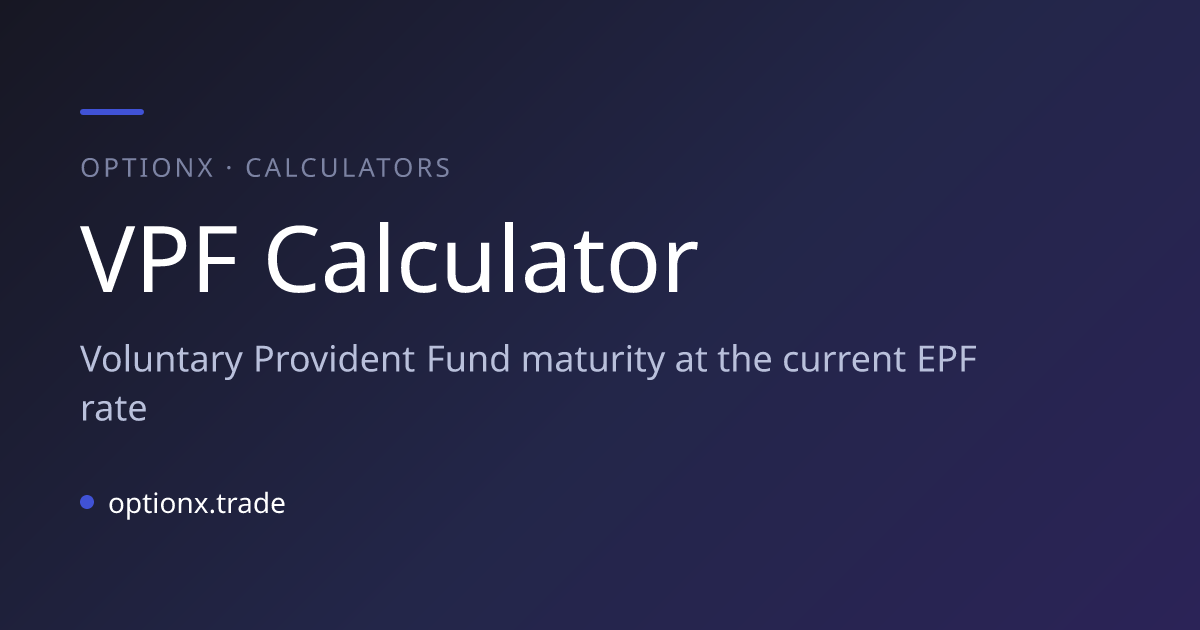 VPF Calculator 2026 — Voluntary Provident Fund Interest & Maturity ...